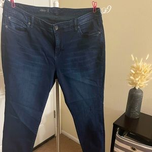 Kut 20W Toothpick Skinny Dark Blue Jeans soft denim